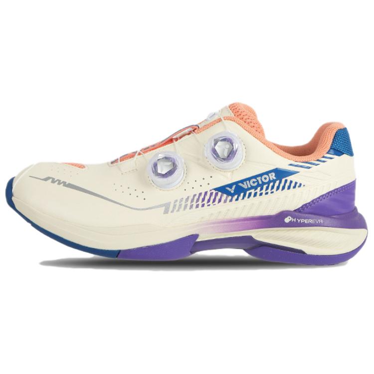 VICTOR Low top Badminton Shoes Unisex White Purple