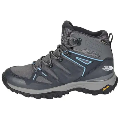 THE NORTH FACE Hedgehog Slip Resistant Abrasion Resistant Mid top Mountaineering Shoes Women's Gray