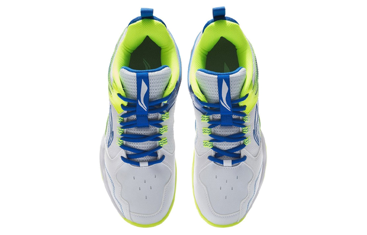 Li Ning Cushioning, Wear Resistant Low top Badminton Shoes Men’s White Blue