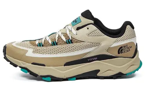 THE NORTH FACE Vectiv Traval Cushioning, Wear Resistant Low top Hiking Shoes Men's Light Brown Green