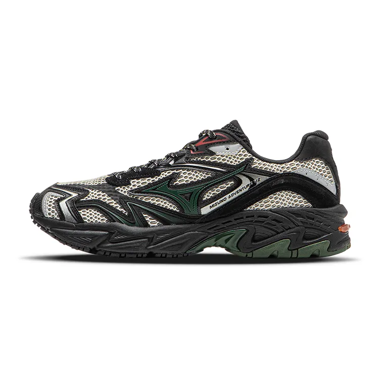 Mizuno ADVENTURE Abrasion Resistant Lightweight Wear resistant And Lightweight Low top Chunky Sneakers Unisex Black