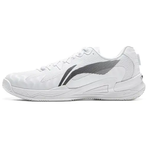 Li Ning Slip Resistant Abrasion Resistant Low top Tennis Shoes Unisex White Black