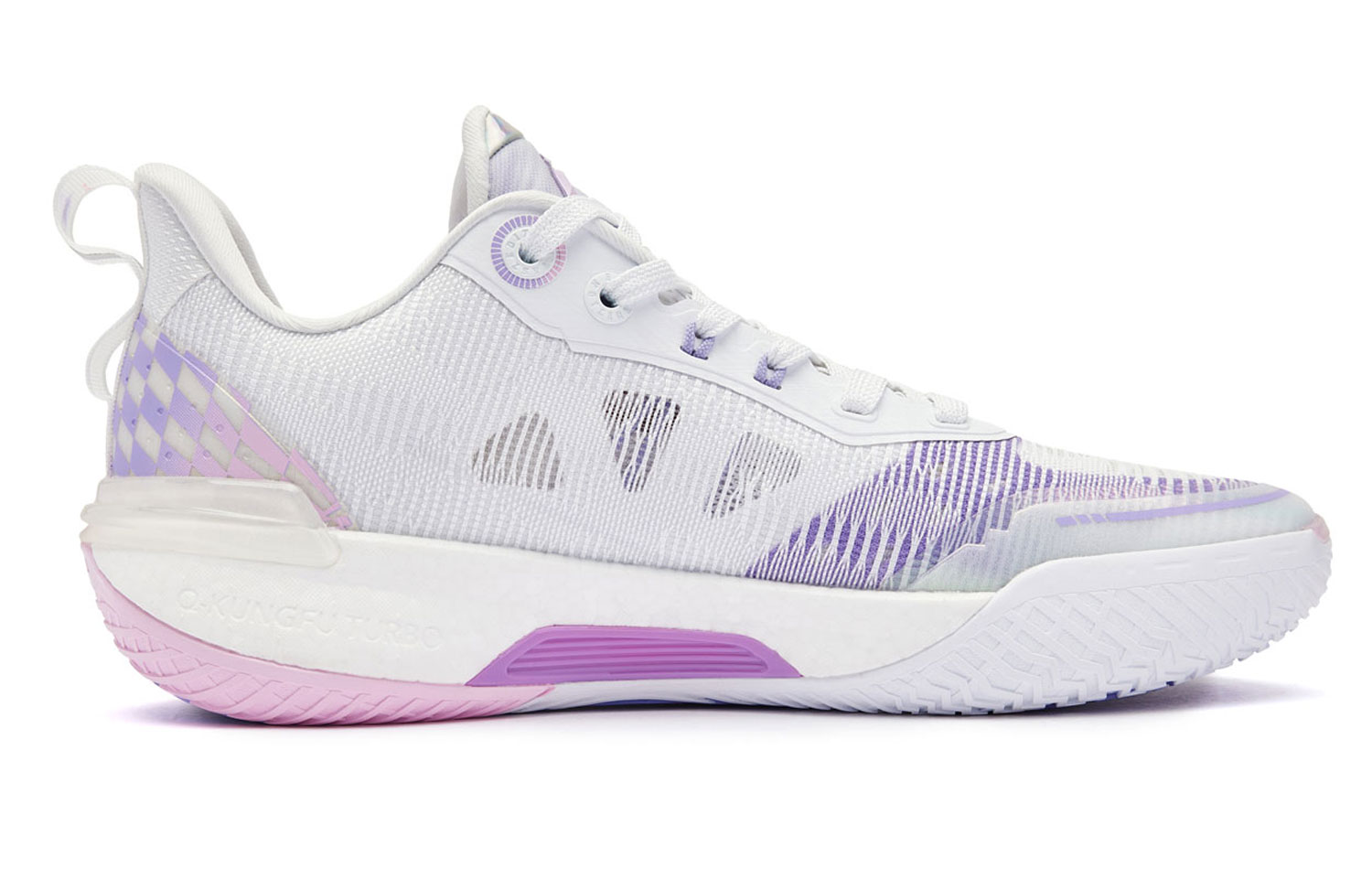 QIAODAN FE2.0 Fairyland Low top Q KUNGFU TURBO Basketball Shoes Men’s Jordan White Pure Purple