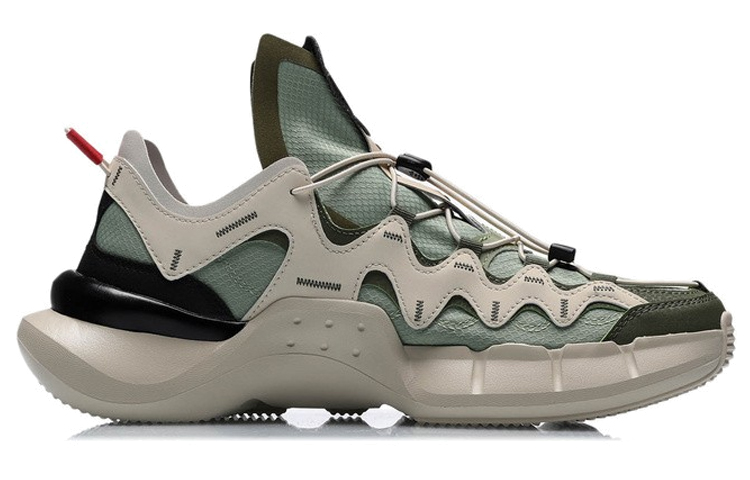 Li Ning Essence 2 .3 Lite Vintage Basketball Shoes Men’s Low Top Gray/Green