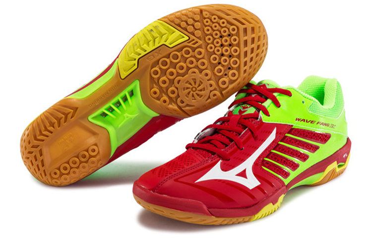 Кроссовки Mizuno Fang Rx2 (красно-зеленые) — фото 5