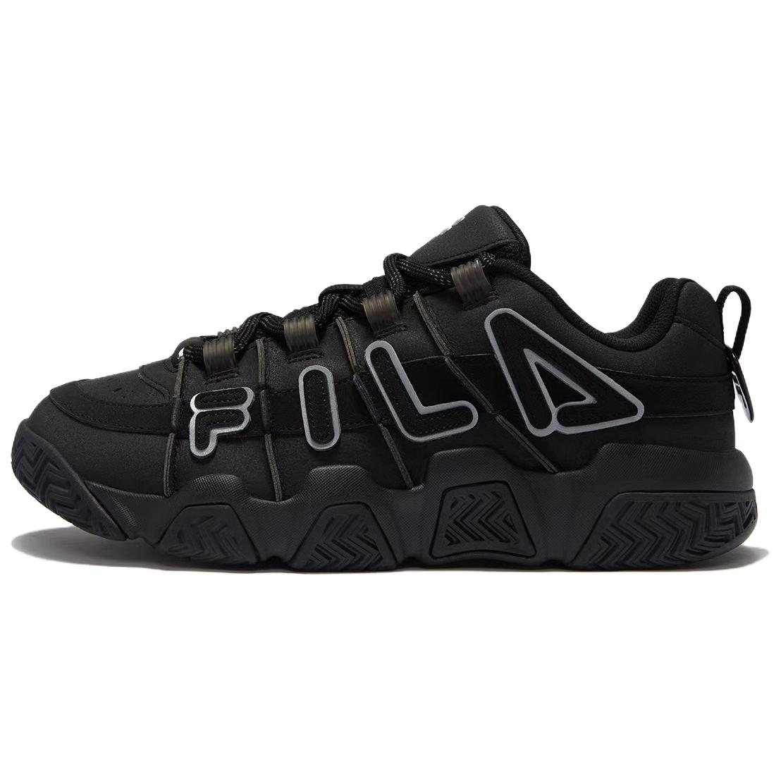 FILA FUSION BUSTER Puffy Shoes Low top Vintage Basketball Shoes Men’s Black