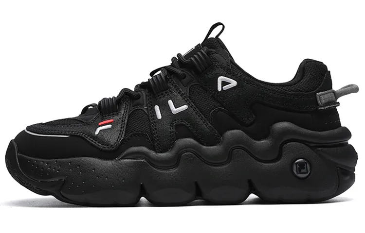FILA Retro Basketball Shoes Black Women's
