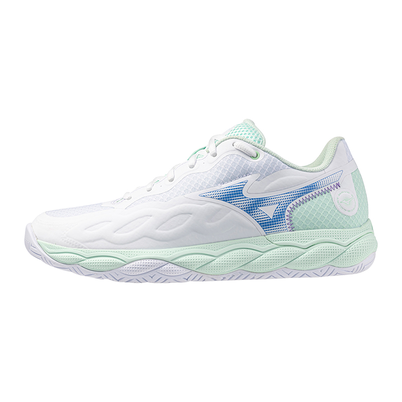 Mizuno Wave Enforce Cushioning Abrasion Resistant Breathable Low top Tennis Shoes Women’s White