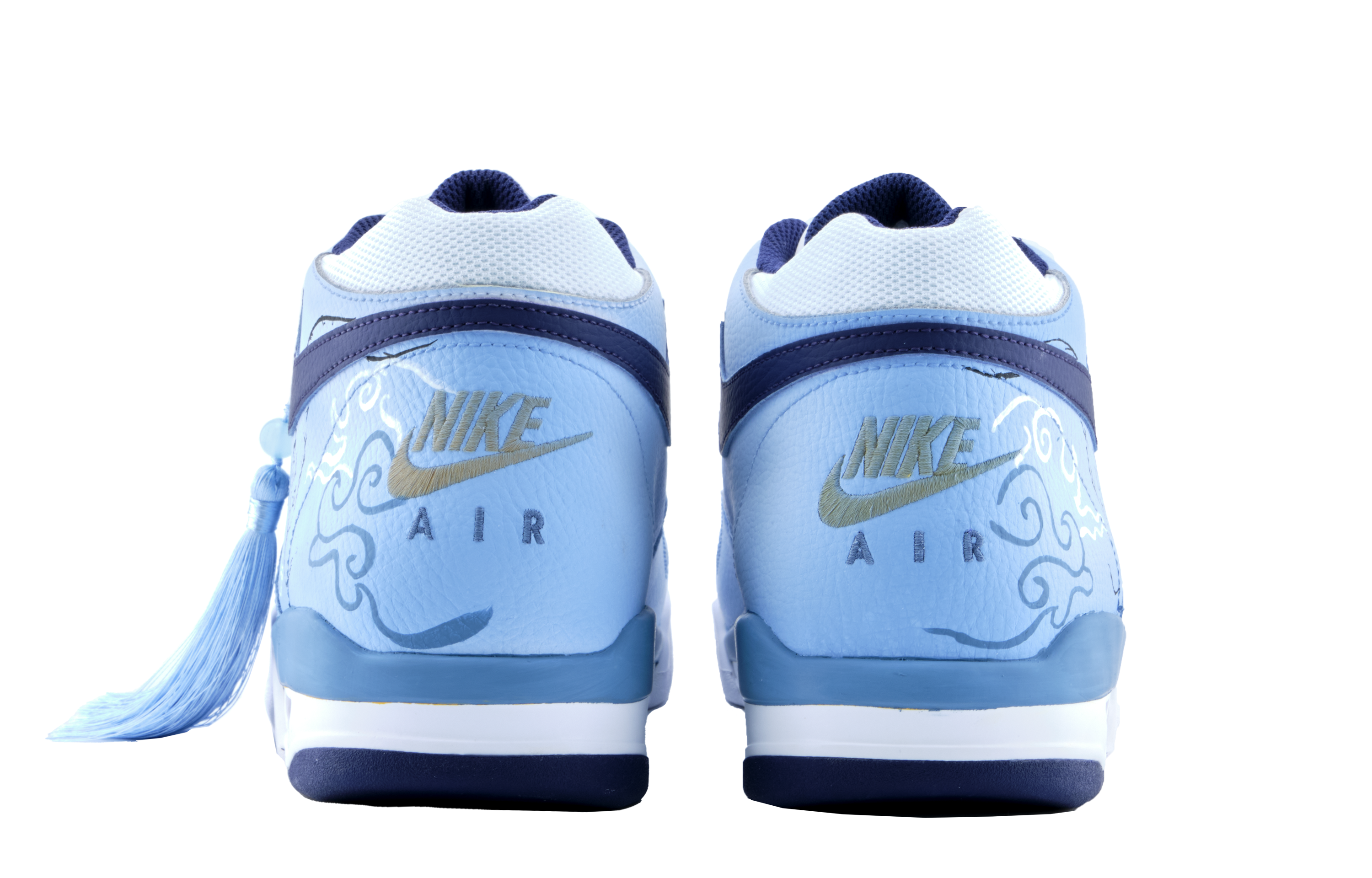 Nike Flight Legacy Cloud Tower Snake Shadow Slip Resistant Abrasion Resistant Mid top Vintage Basketball Shoes Men’s