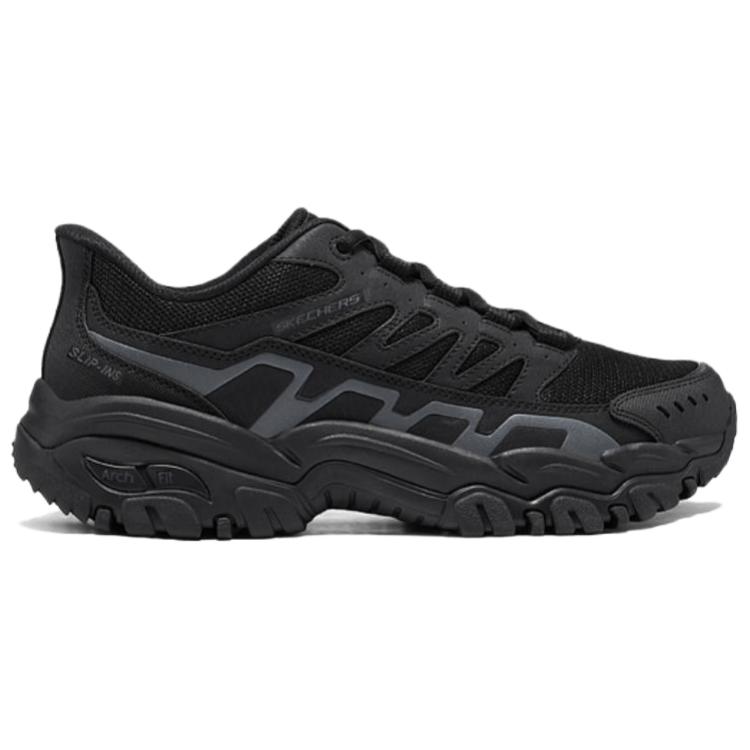 Skechers Slip Resistant Abrasion Resistant Low top Hiking Shoes Men’s Black