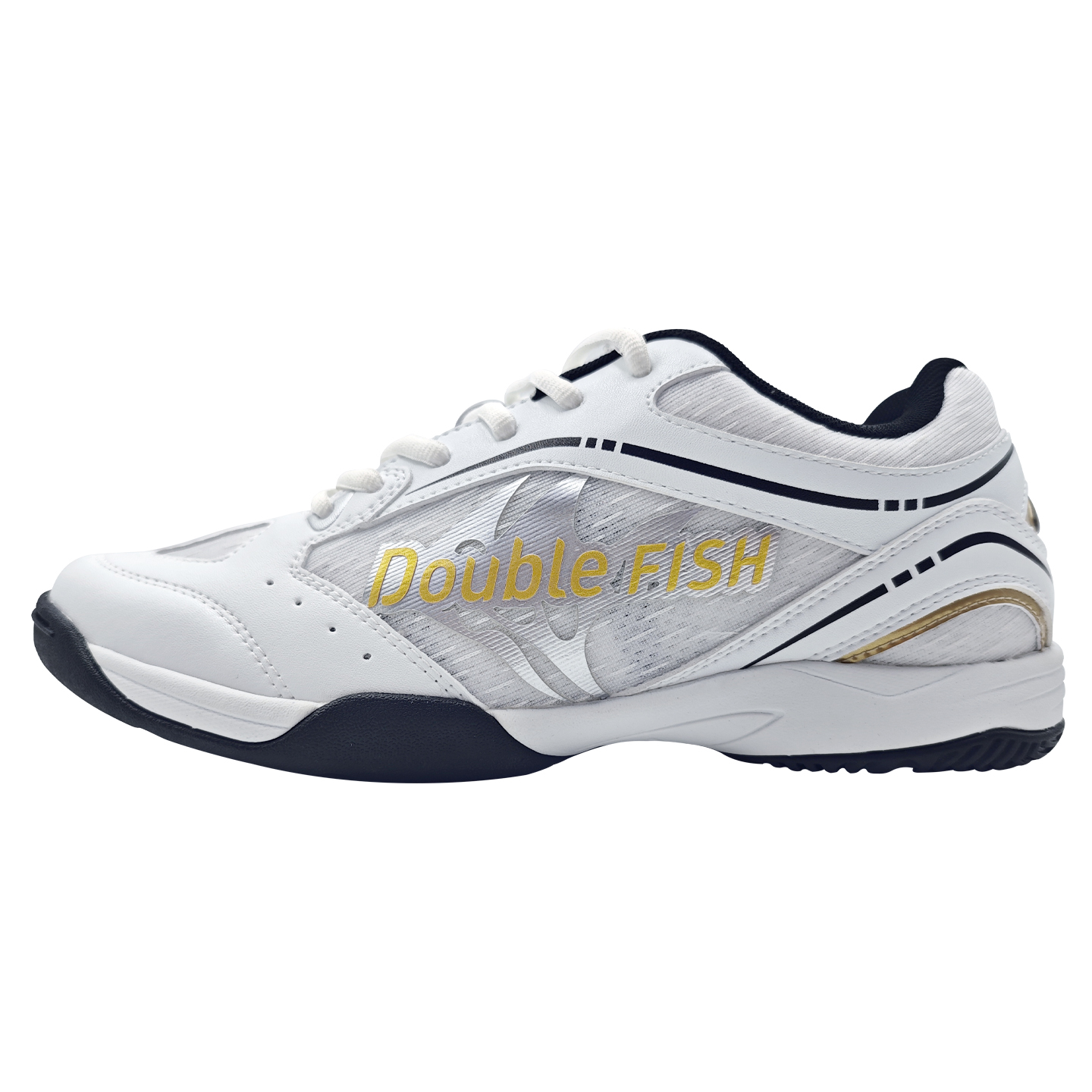 DOUBLEFISH Sharp And Tenacious Table Tennis And Badminton Overall Training Shoes PU, Mesh