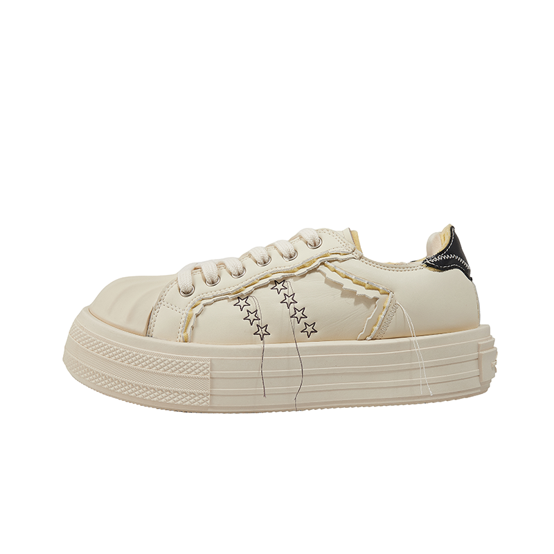Foreshadow 'POP' Sneaker Low top Skateboard Shoes Unisex White