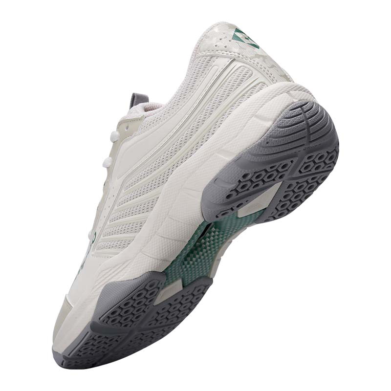 KUMPOO Abrasion Resistant Slip Resistant Low top Badminton Shoes Unisex Gray Green