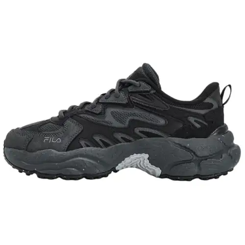 FILA Fern Abrasion Resistant Abrasion Resistant Low top Chunky Sneakers Women's Black