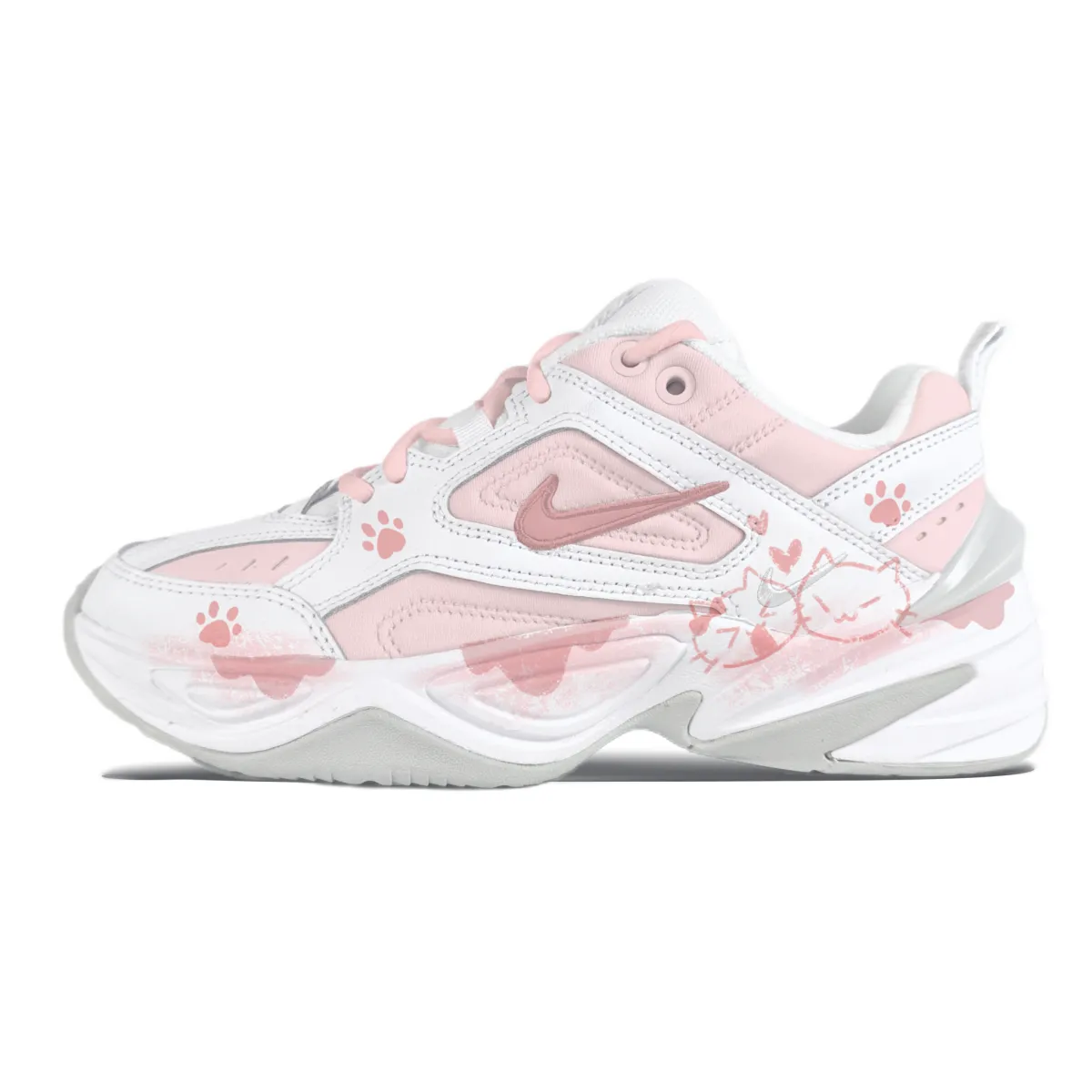 Nike M2K Tekno Dear Kitten Abrasion Resistant Breathable Abrasion Resistant Breathable Low top Chunky Sneakers Women's