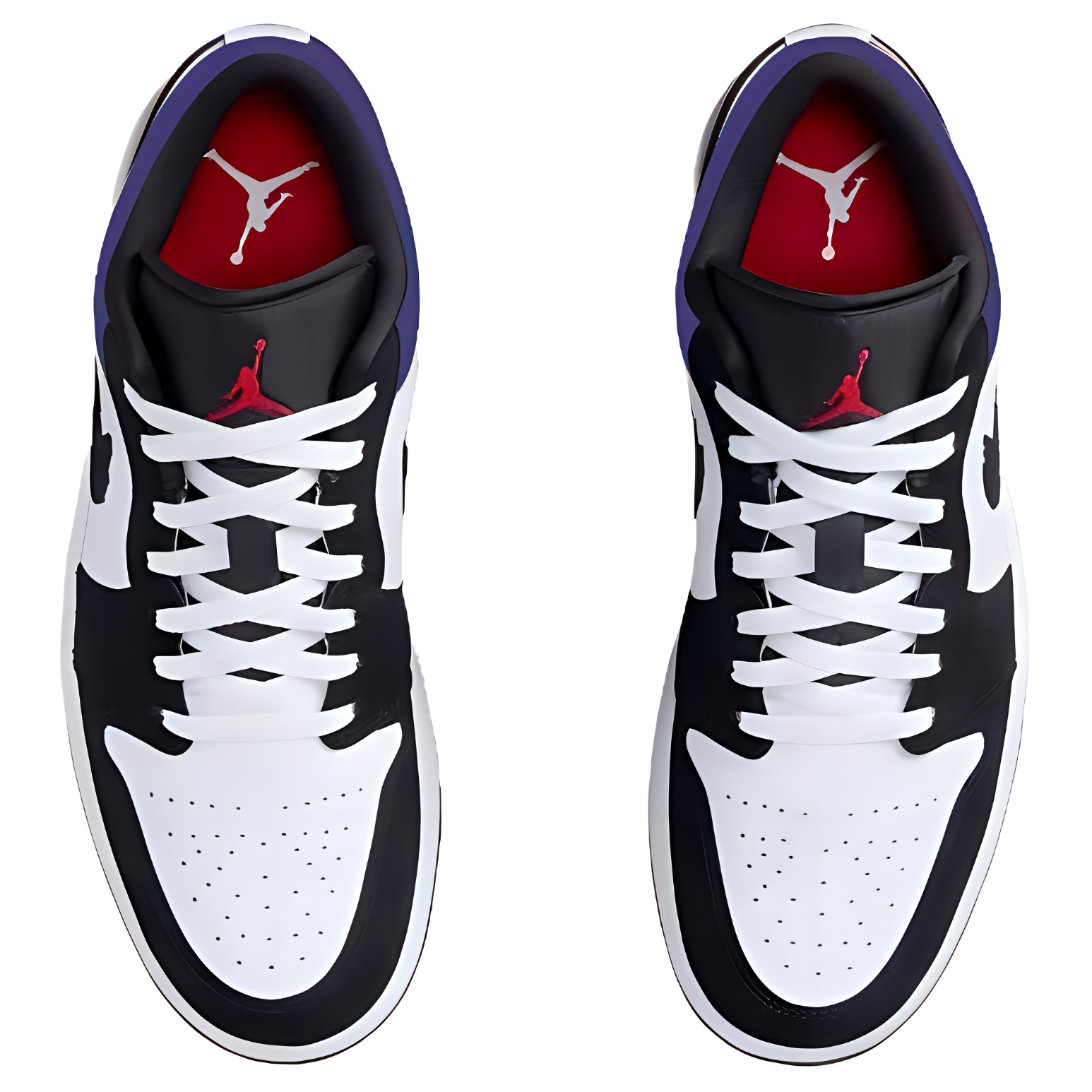Jordan Air Jordan 1 Slip Resistant Abrasion Resistant Low top Vintage Basketball Shoes Unisex Black