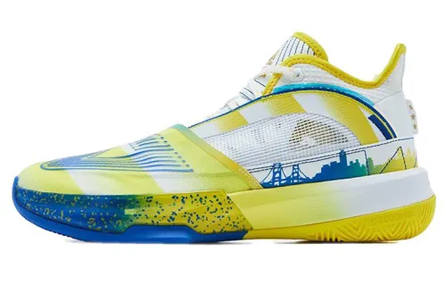 PEAK State Extremely Large Triangle 1.0 Basketball Shoes Men's Mid Top Baymax/Sparkling Yellow