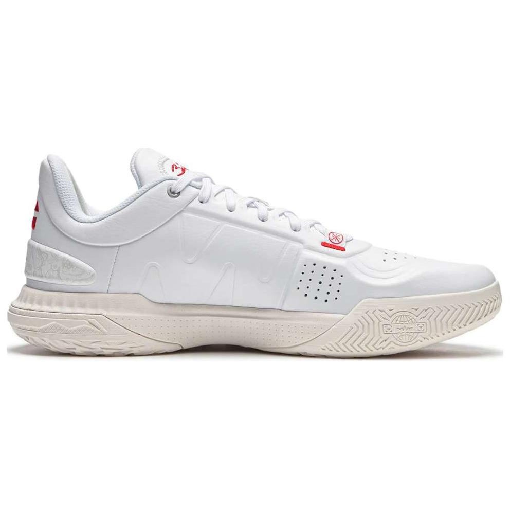 Li Ning GenerationZ Slip Resistant Abrasion Resistant Low top Basketball Shoes Men’s White