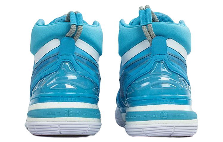 Li Ning 937 䨻 Cushioning Slip Resistant Abrasion Resistant High top Performance Basketball Shoes Blue White