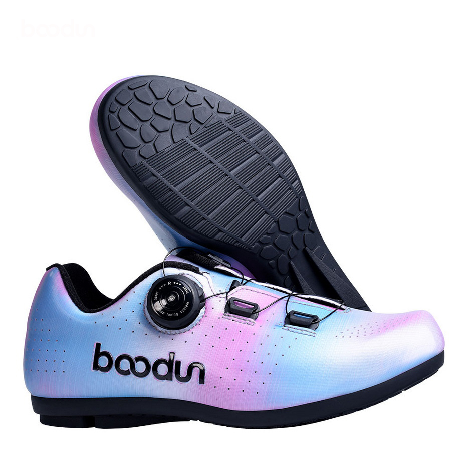 BOODUN Slip Resistant Abrasion Resistant Slip Resistant Abrasion Resistant Low top Cycling Shoes Women’s Dark Violet