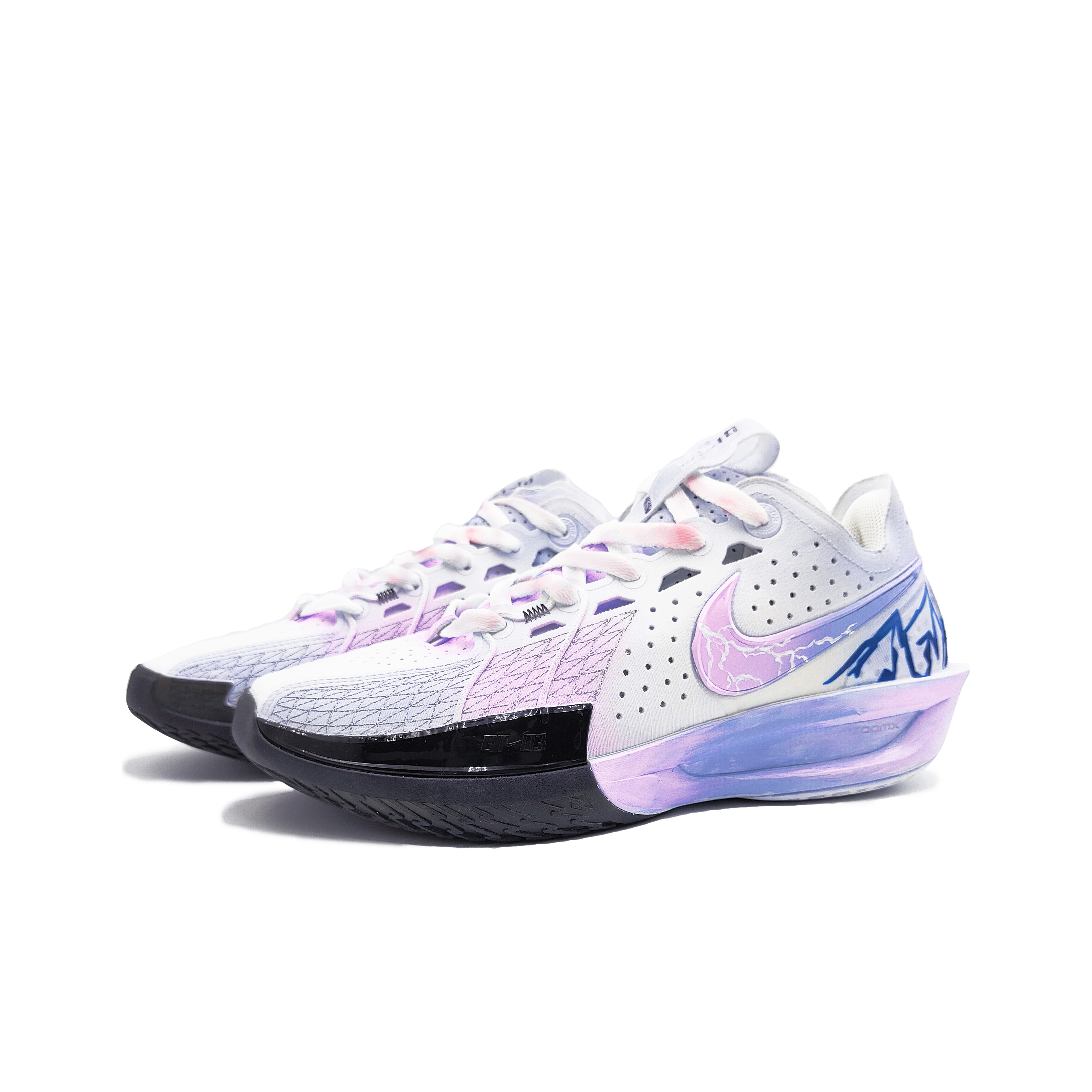 Nike Air Zoom G.T. Cut3 Basketball Shoes Unisex Low Top Blue/Black Purple