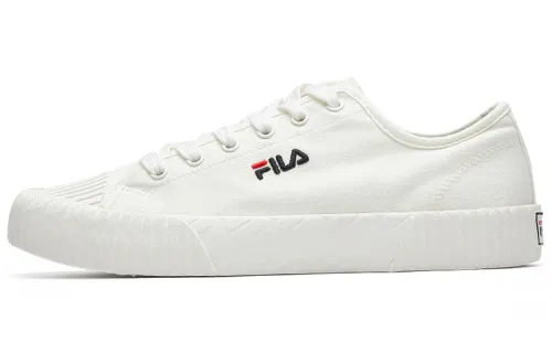 FILA Fmc Series Carve Low Top Canvas Sneakers Cream White