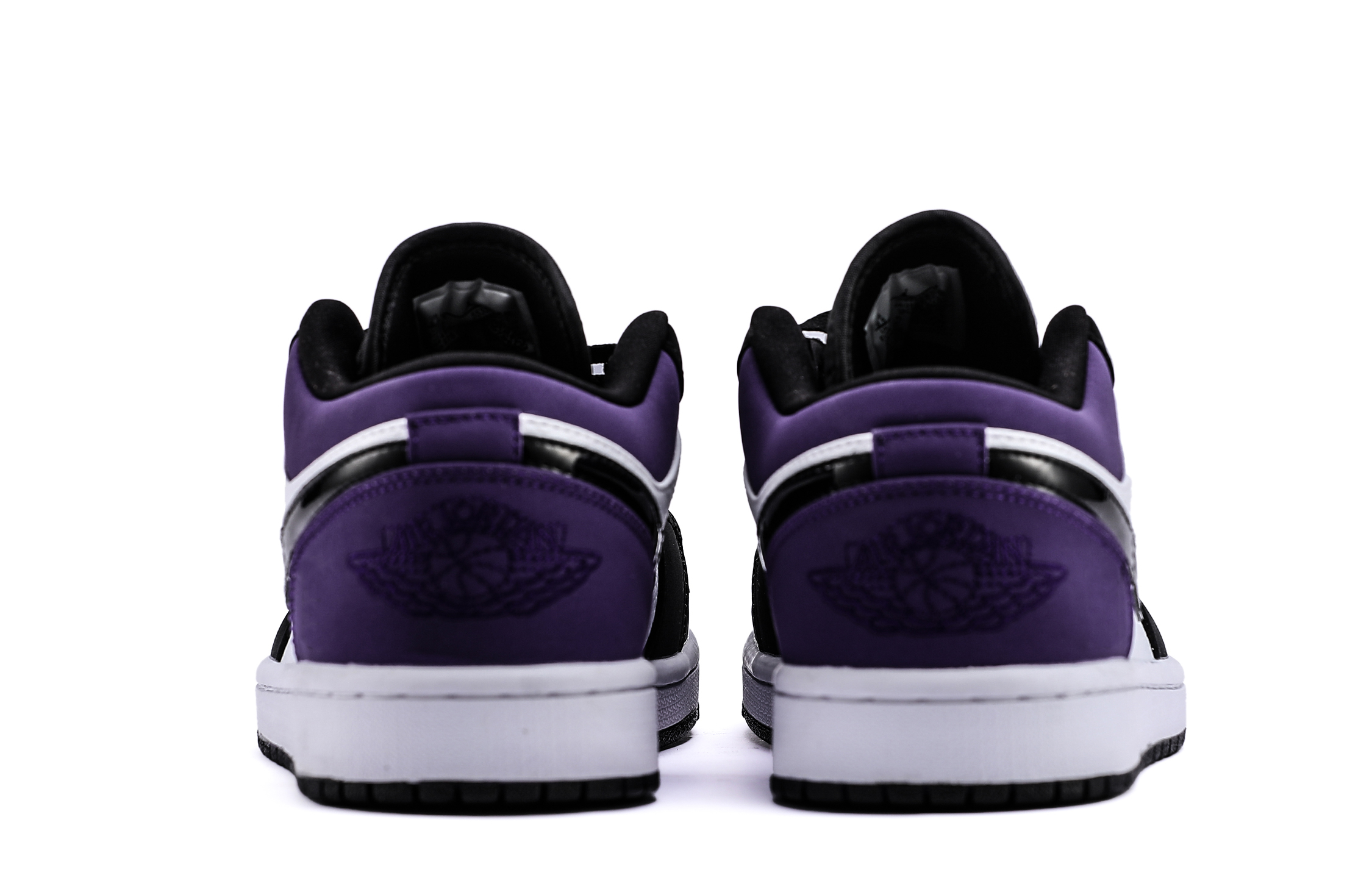 Jordan Air Jordan 1 Height Increasing Height Increasing Low top Vintage Basketball Shoes Unisex Purple Black