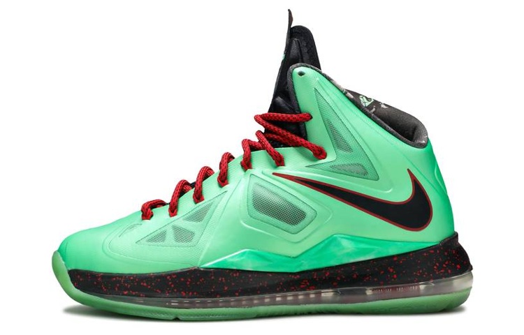 Мужские кроссовки Nike Nike Lebron 10 Cutting Jade (зеленые)
