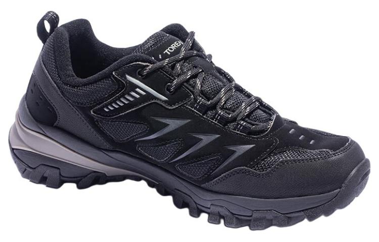 TOREAD Comfortable Slip Resistant Abrasion Resistant Support Low top Hiking Shoes Men’s Black