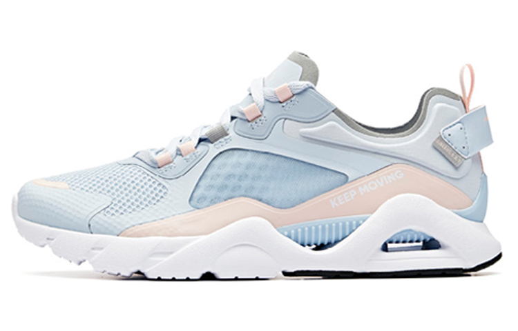 ANTA Chunky Sneakers Women's Low Top Oxygen Blue/Baby Pink/Anta White
