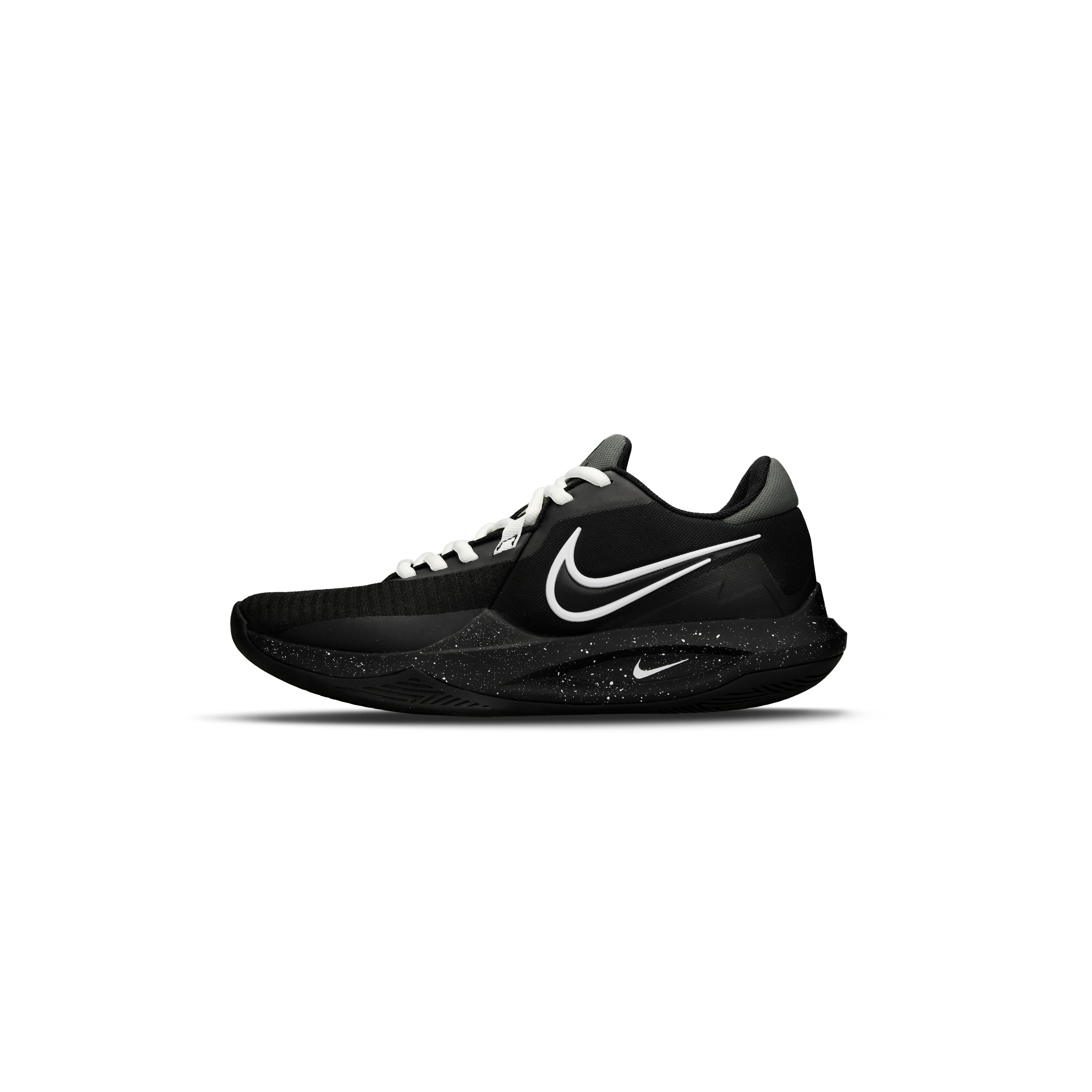 Nike Precision 6 Cushioning Slip Resistant Abrasion Resistant Low top Basketball Shoes Unisex Black White