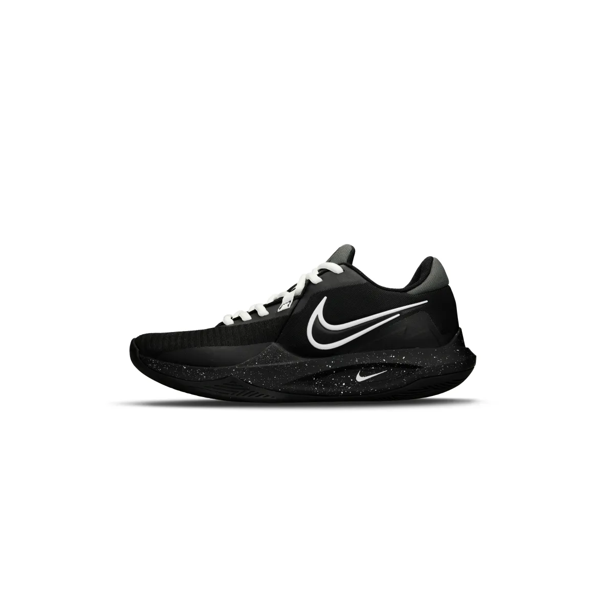Nike Precision 6 Cushioning Slip Resistant Abrasion Resistant Low top Basketball Shoes Unisex Black White