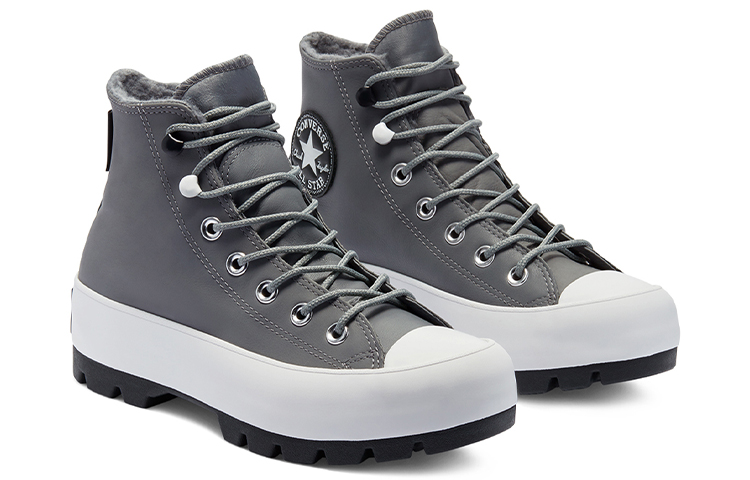 Женские кеды Converse Chuck Taylor All Star Lugged (серая) — фото 3