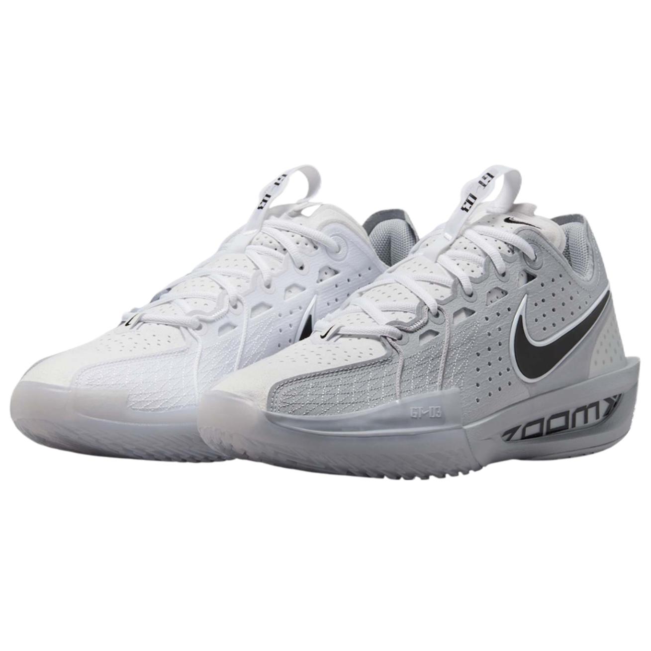 Nike G.T. Cut 3 Abrasion Resistant Breathable Low top Basketball Shoes Unisex Gray