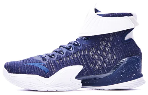 Anta KT3 Thompson Veteran's Day Mesh Breathable Shoes Absorbing and Wear-resistant High-top Basketball Shoes Men's Blue and White