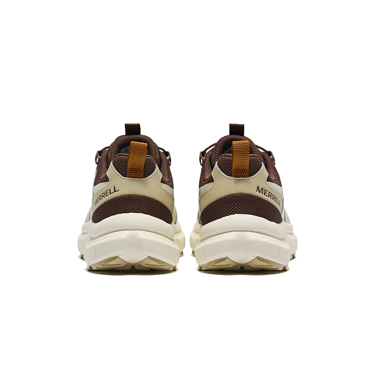 MERRELL Cushioning Slip Resistant Abrasion Resistant Breathable Low top Outdoor Hiking Shoes Men’s Khaki Brown
