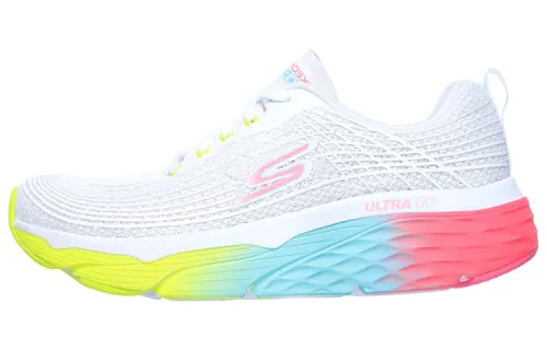Skechers Max Cushioning Training Shoes Women's Low Top White/Multicolor