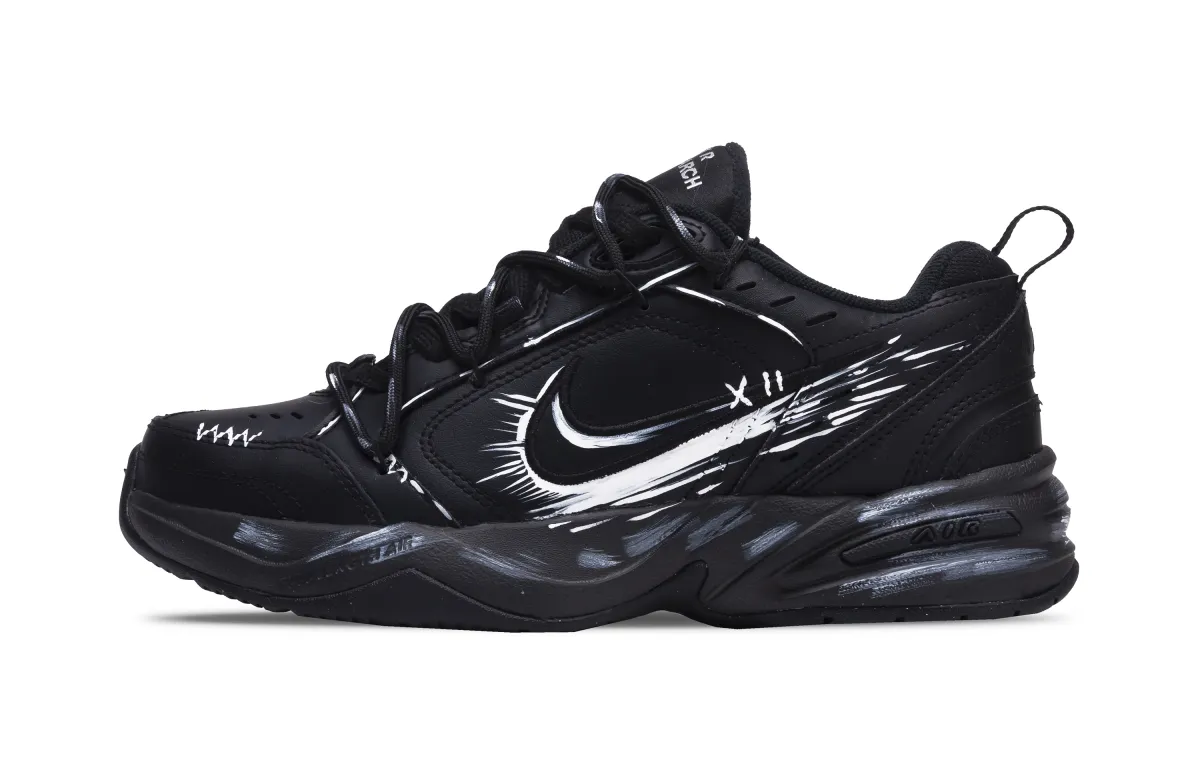 Nike Air Monarch 4 Slip Resistant, Abrasion Resistant, Breathable Low top Chunky Sneakers Unisex Black