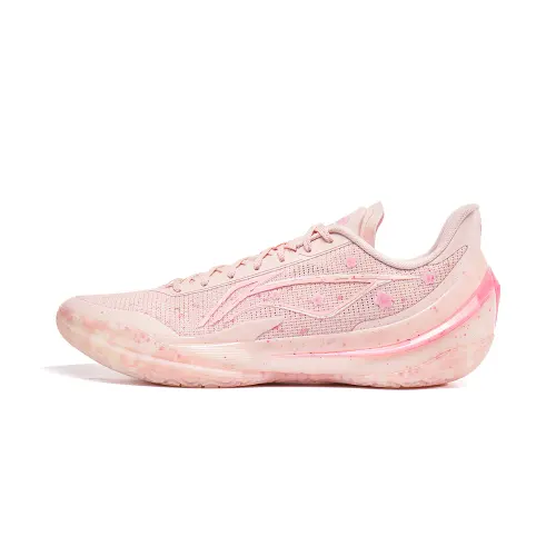 Li Ning Liren 5 V2 Cushioning Slip Resistant Breathable Low top Basketball Shoes Men's Pink