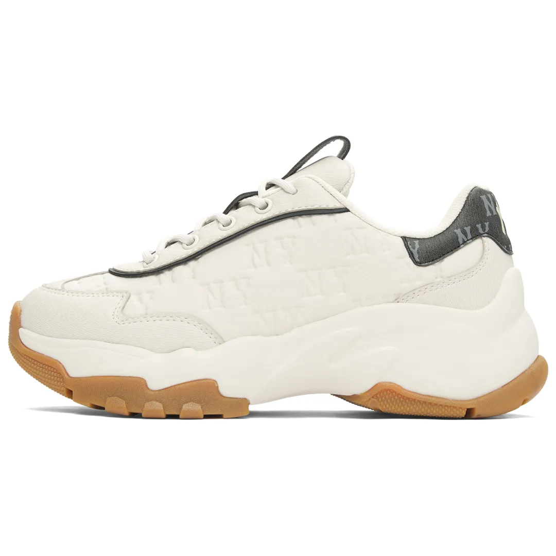 MLB Big Ball Chunky Height Increasing Low top Chunky Sneakers Unisex Ivory