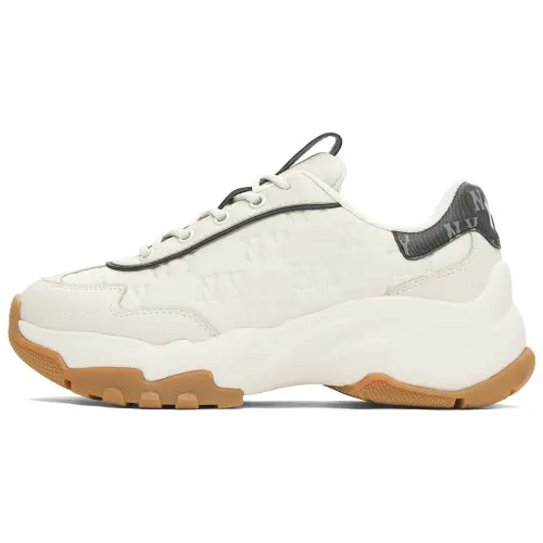 MLB Big Ball Chunky Height Increasing Low top Chunky Sneakers Unisex Ivory