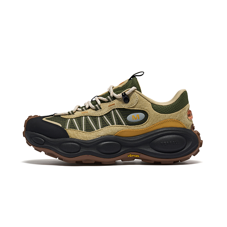 MERRELL Mountaineering & Hiking Shoes Men’s Low Top Green Khaki