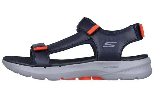 Skechers Go Walk 6 Sandal 'Navy Orange'