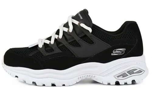 Skechers D'Lites Low Top Sneakers Black Women's