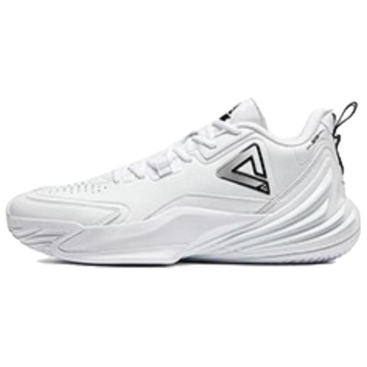 PEAK Shadow Hunter 1 Sports Abrasion Resistant Low top Basketball Shoes Men’s White