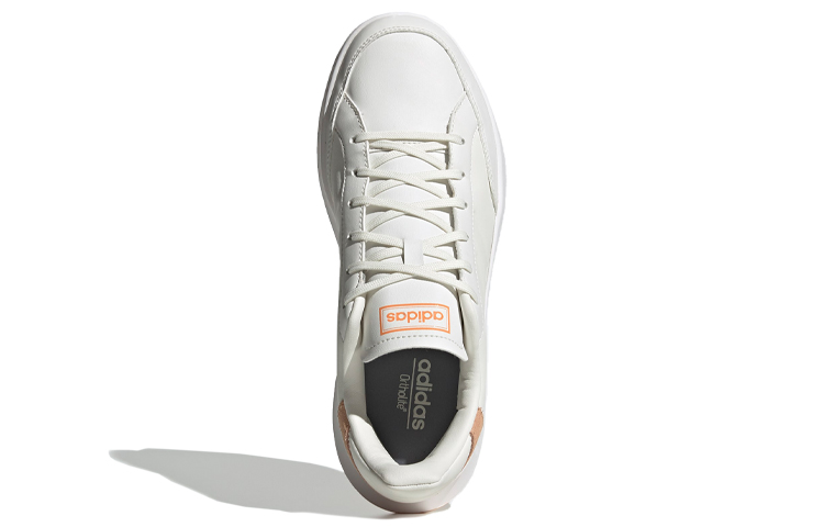 Женские кроссовки adidas neo Теннис (коричнево-белые) — фото 5