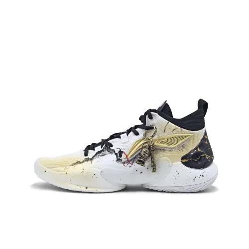Li Ning YuShuai 18 Cushioning Slip Resistant Abrasion Resistant Support Rebound Mid top Basketball Shoes Men's