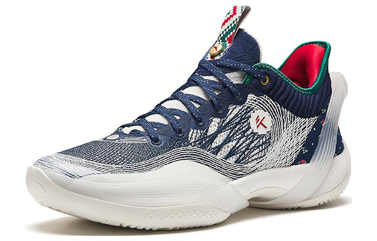 Anta Three point Rain1.0 Nitrogen Technology Cushioning, Wear Resistant Low top Basketball Shoes Men’s Blue White