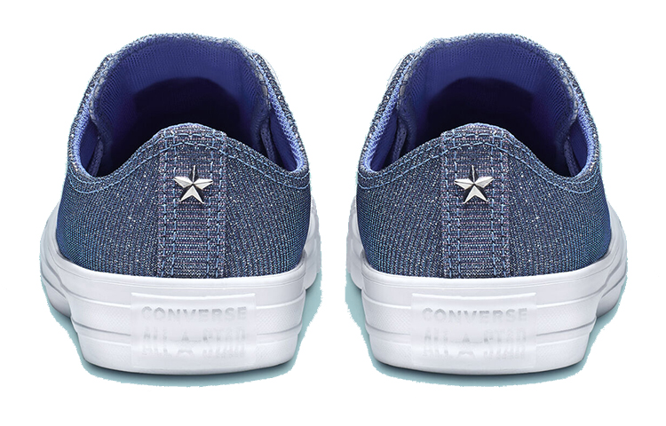 Женские кеды Converse Chuck Taylor All Star Starware Low Top (сине-белый) — Синий / белый — фото 5