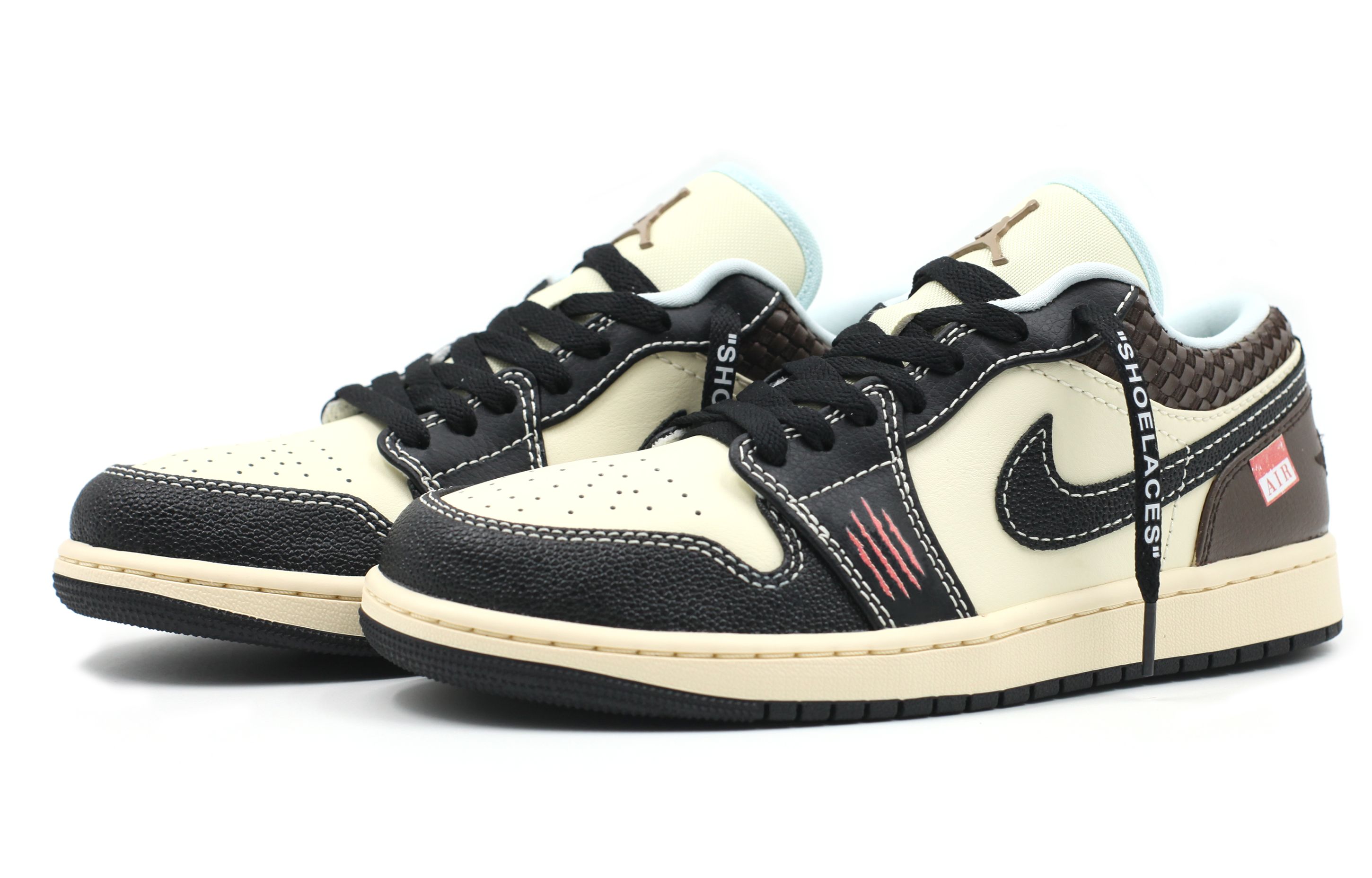 Jordan Air Jordan 1LOW SE Leather Cushioning Slip Resistant Abrasion Resistant Low top Vintage Basketball Shoes Men’s